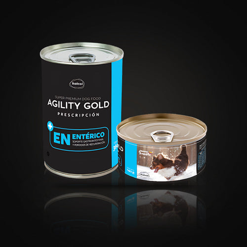 Agility Gold Lata + en (enterico) 140 g