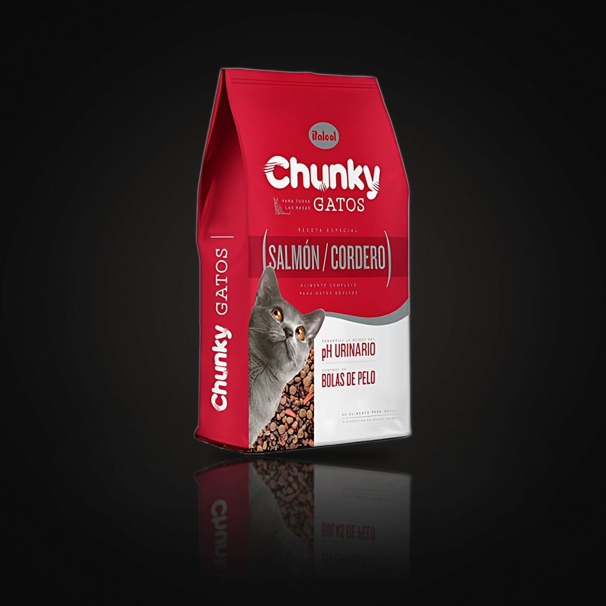 Chunky Gatos Salmón y Cordero x 1.5 kg