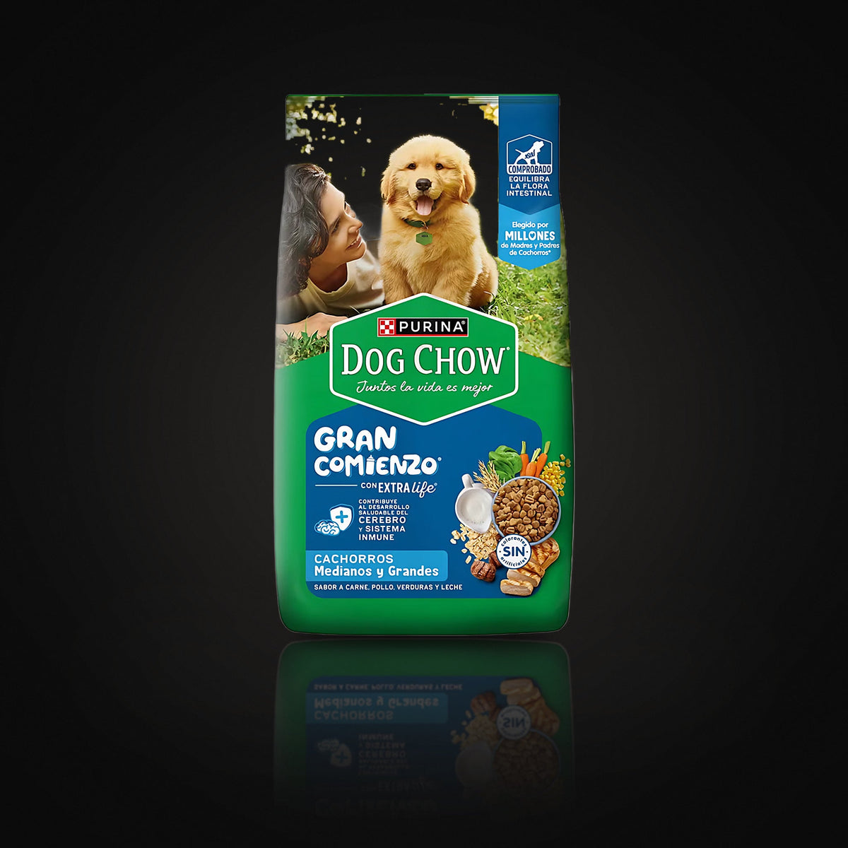 Dog Chow Gran Comienzo Cachorros Grandes y Med x 475 g