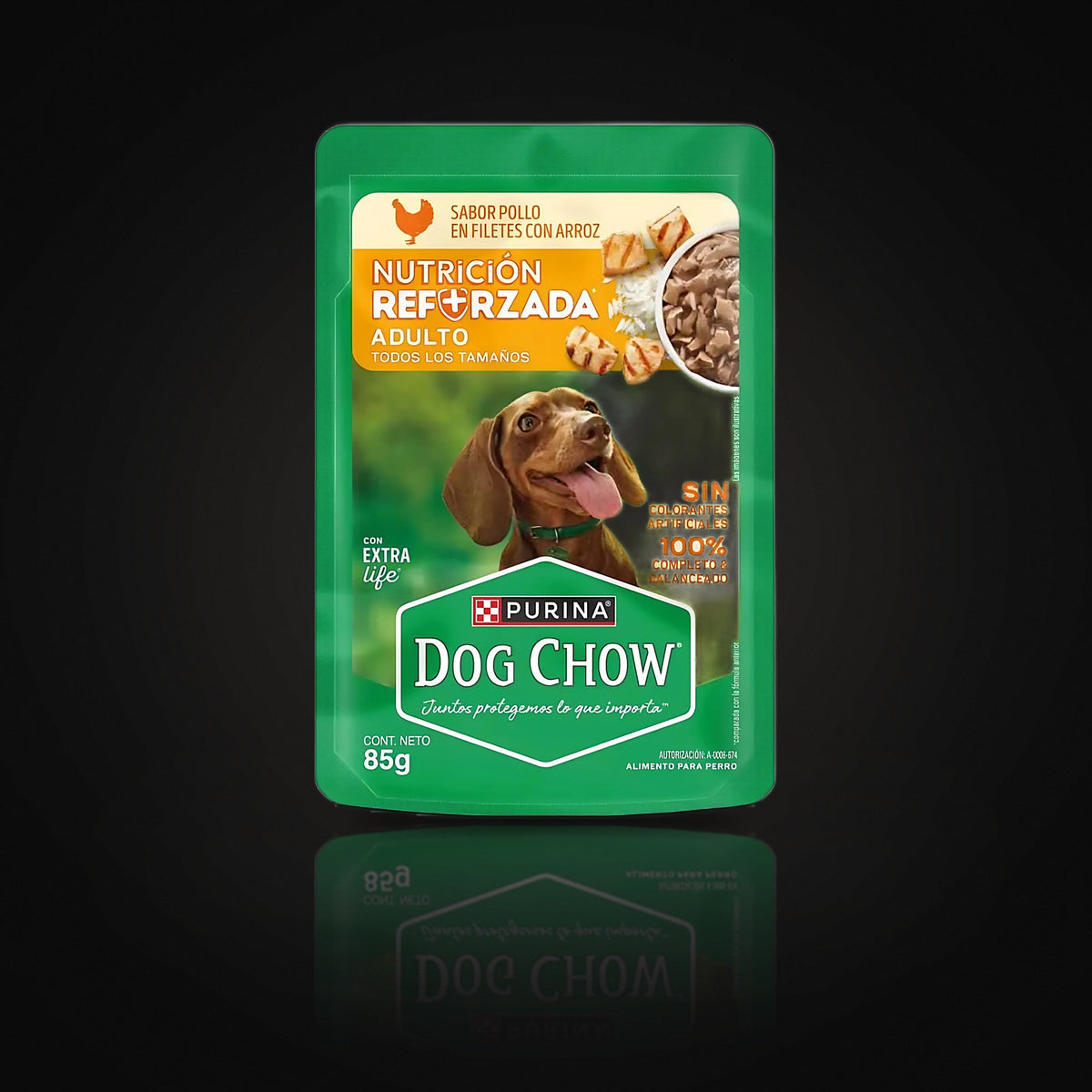 Dog Chow Nutrición Reforzada Pollo con Arroz x 85 g