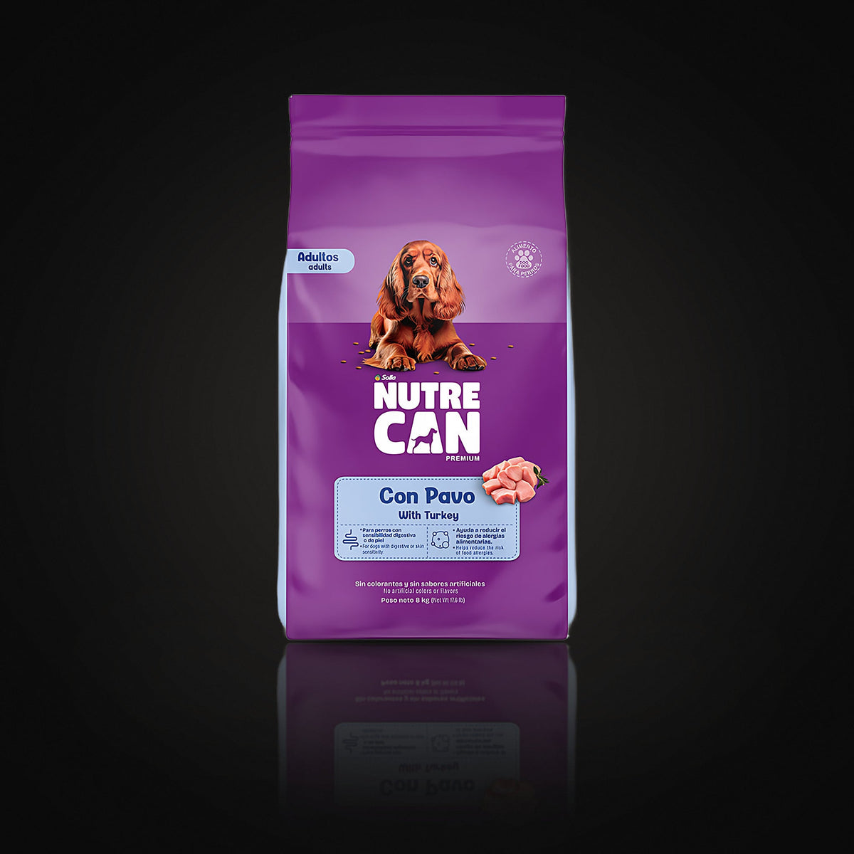 Nutrecan Adultos x 2 kg con Pavo