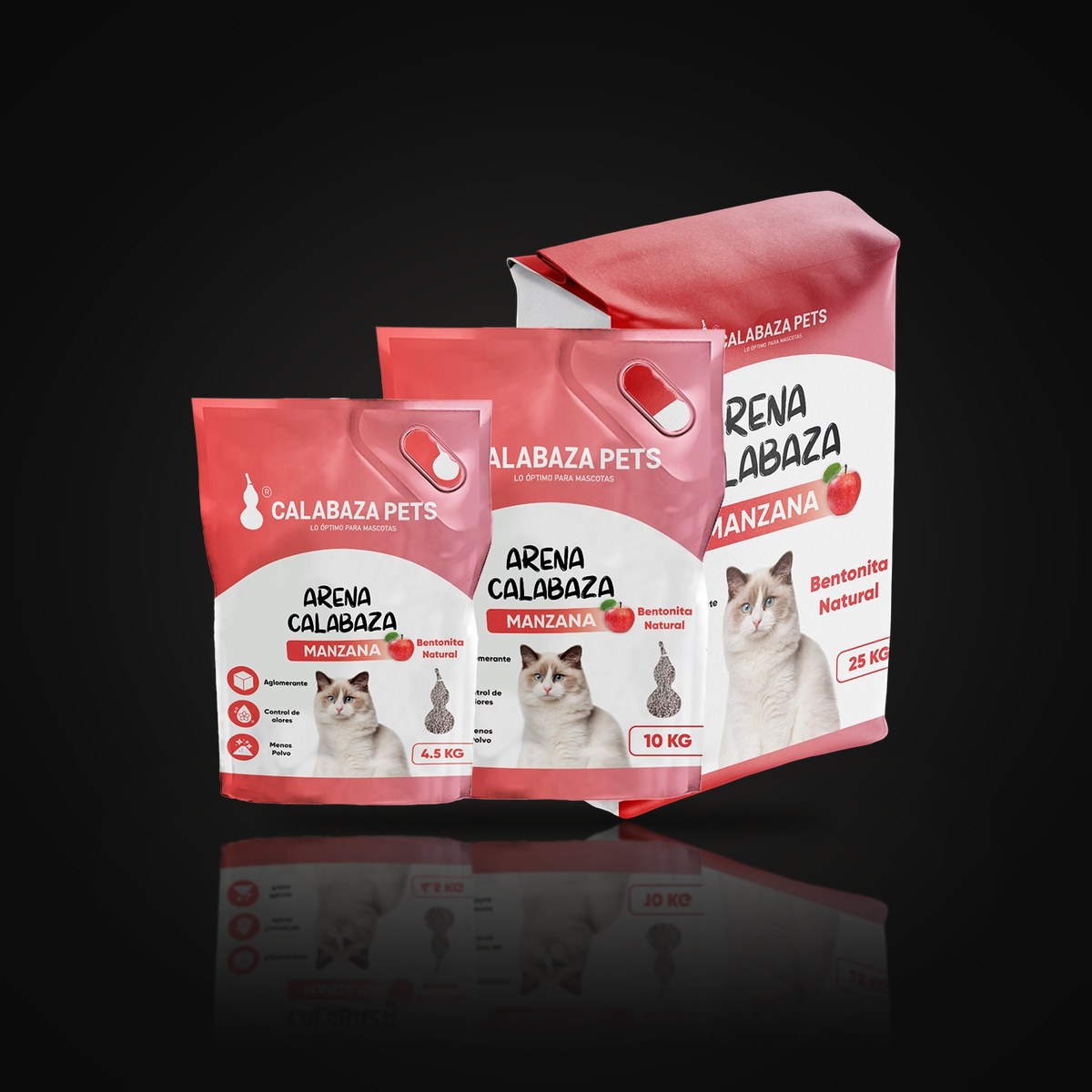 Arena Calabaza Manzana x 4.5 kg