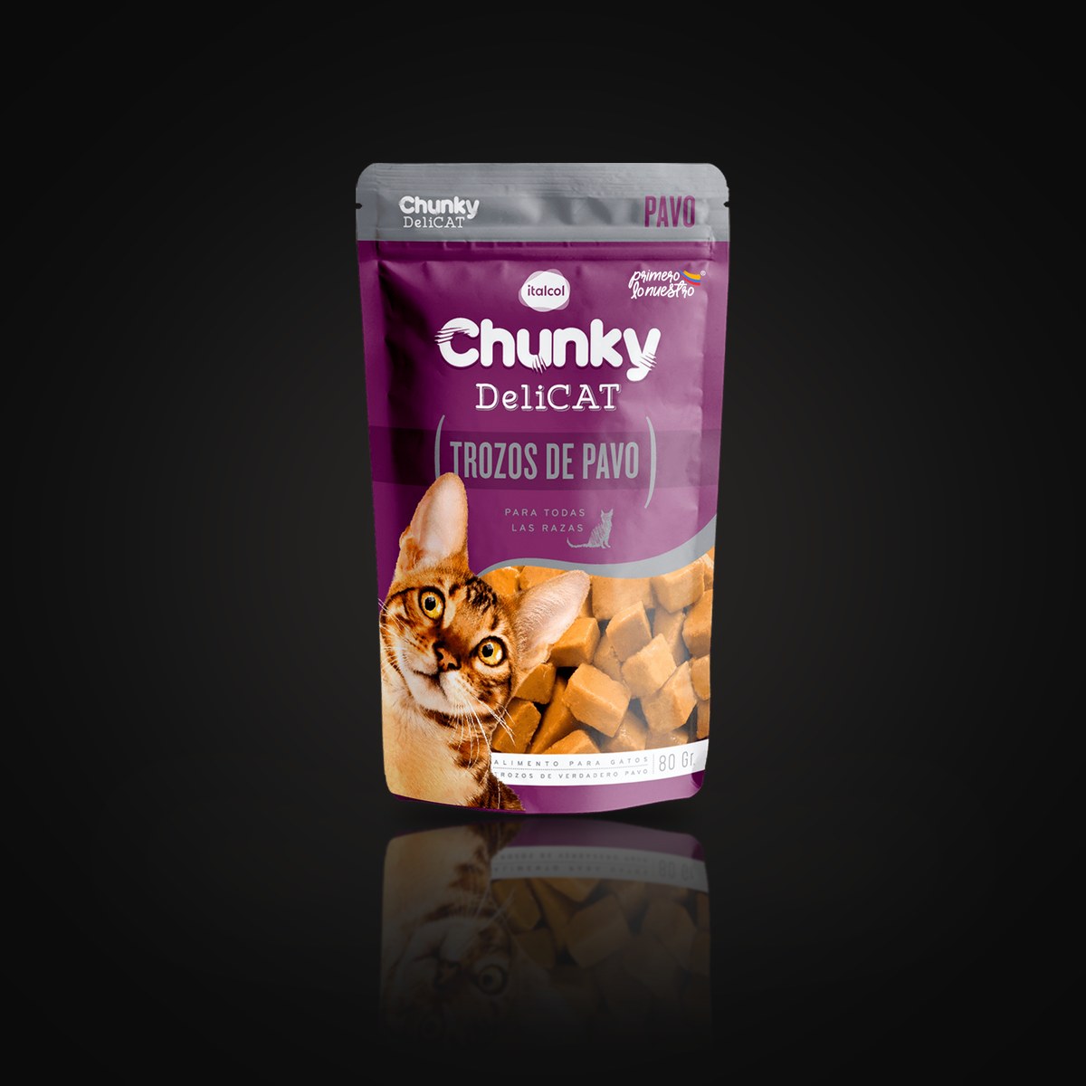 Chunky Delicat Pavo x 80 g Pouch