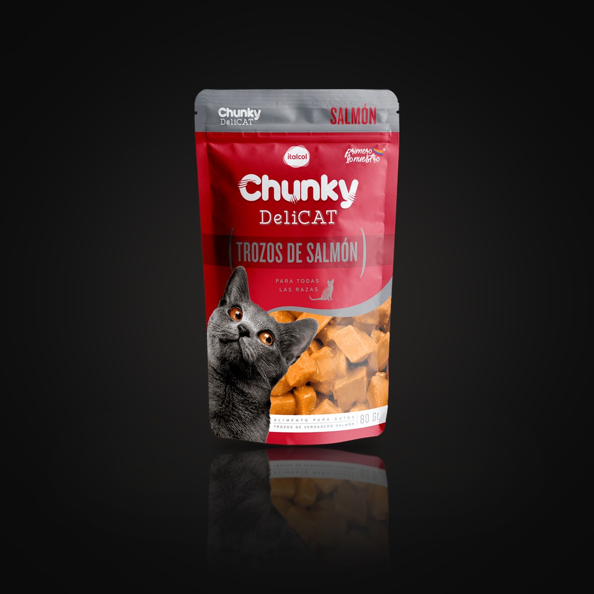Chunky Delicat Salmon x 80 g Pouch