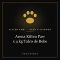 Arena Kitten Paw x 4 kg Talco de Bebe