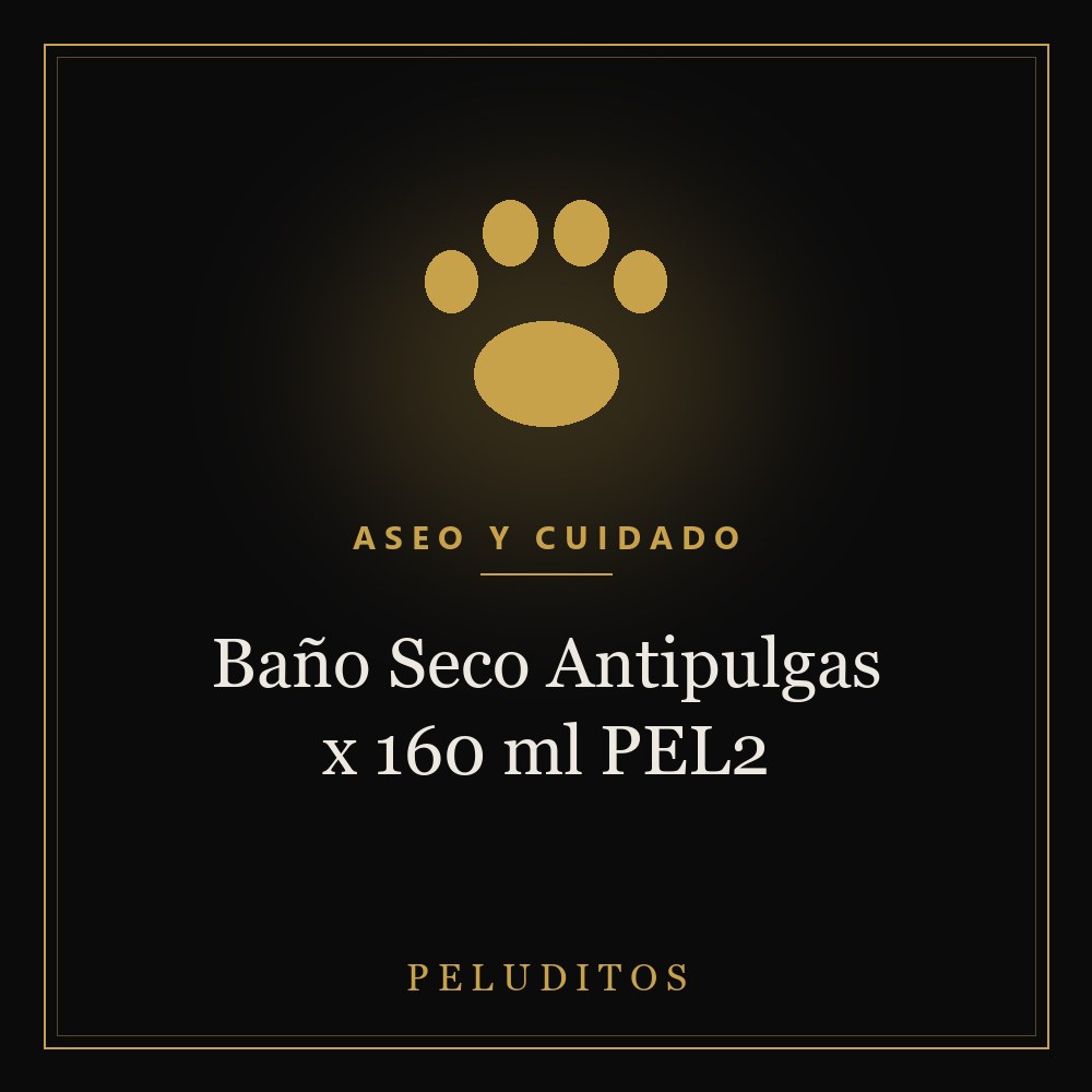 Baño Seco Antipulgas x 160 ml PEL2