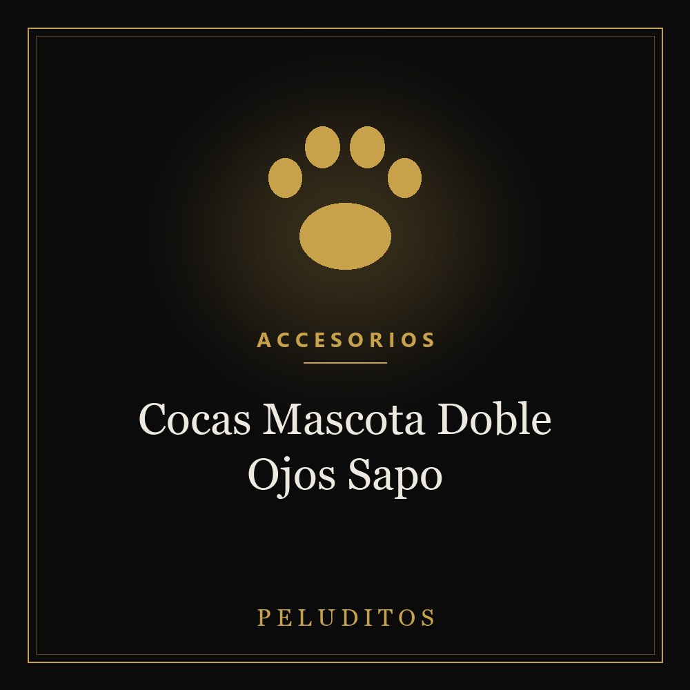 Cocas Mascota Doble Ojos Sapo