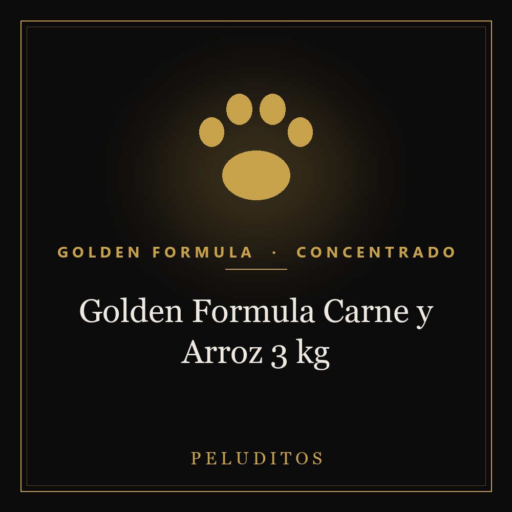 Golden Formula Carne y Arroz 3 kg